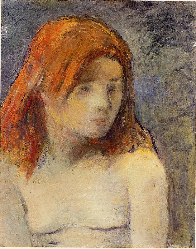 Bust of a nude girl 1884